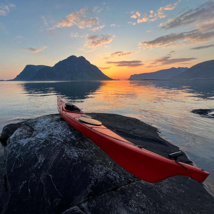 New! Luxury Cabin In Beautiful Lofoten Kleppstad Buitenkant foto