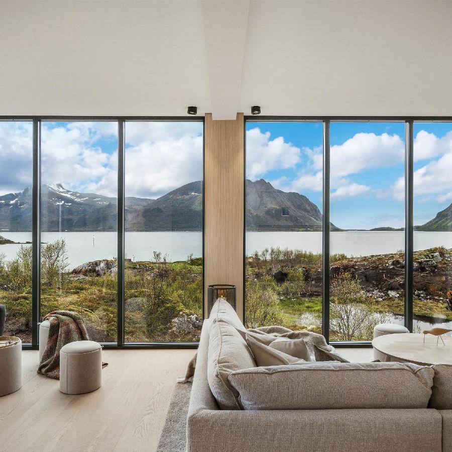 New! Luxury Cabin In Beautiful Lofoten Kleppstad Buitenkant foto